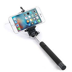 Perche de Selfie Filaire Baton de Selfie Cable Extensible de Poche Universel pour Samsung Galaxy A9 Pro 2016 SM-A9100 Noir
