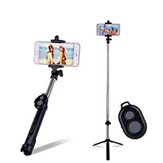 Perche de Selfie Sans Fil Bluetooth Baton de Selfie Extensible de Poche Universel S24 pour Vivo Y31s 5G Noir