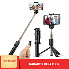 Perche de Selfie Sans Fil Bluetooth Baton de Selfie Extensible de Poche Universel S27 pour Samsung Galaxy A9 Pro 2016 SM-A9100 Noir