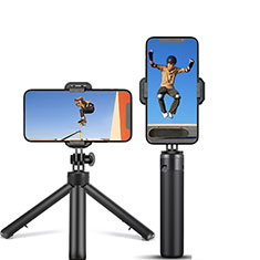 Perche de Selfie Trepied Sans Fil Bluetooth Baton de Selfie Extensible de Poche Universel T12 pour Realme X50 Pro 5G Noir