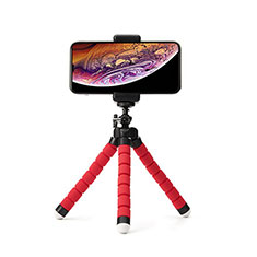 Perche de Selfie Trepied Sans Fil Bluetooth Baton de Selfie Extensible de Poche Universel T16 pour HTC Desire 21 Pro 5G Rouge