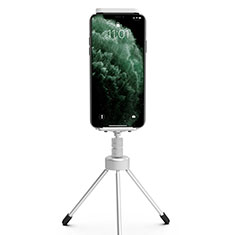 Perche de Selfie Trepied Sans Fil Bluetooth Baton de Selfie Extensible de Poche Universel T17 pour Samsung Galaxy A41 SC-41A Argent