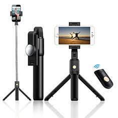 Perche de Selfie Trepied Sans Fil Bluetooth Baton de Selfie Extensible de Poche Universel T22 pour Samsung Galaxy A9 Pro 2016 SM-A9100 Noir