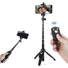Perche de Selfie Trepied Sans Fil Bluetooth Baton de Selfie Extensible de Poche Universel T24 pour Bq X2 Noir
