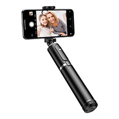 Perche de Selfie Trepied Sans Fil Bluetooth Baton de Selfie Extensible de Poche Universel T34 pour Xiaomi Poco M4 5G Argent et Noir