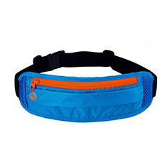 Sacs Banane Ceinture de Course Reglable Etanche Universel S01 pour Vivo Y22s Bleu