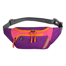 Sacs Banane Ceinture de Course Reglable Etanche Universel S19 pour Xiaomi Poco M6 Pro 5G Violet