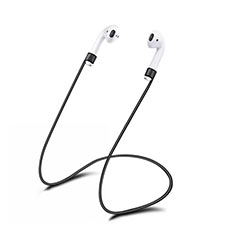 Sangle de Sport Silicone Cable Anti-Perdu C01 pour Apple AirPods Noir