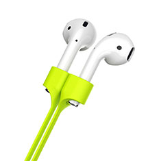 Sangle de Sport Silicone Cable Anti-Perdu pour Apple AirPods Vert