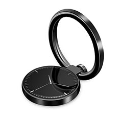 Support Bague Anneau Support Telephone Magnetique Universel H08 pour Nokia 6.3 Noir