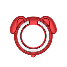 Support Bague Anneau Support Telephone Magnetique Universel H15 pour Oppo Find X5 Lite 5G Rouge
