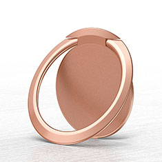 Support Bague Anneau Support Telephone Magnetique Universel Z03 pour Samsung Galaxy Fresh Trend Duos S7392 Or Rose