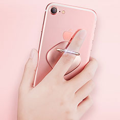 Support Bague Anneau Support Telephone Universel R03 pour Samsung Galaxy Note 8 Or Rose