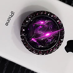 Support Bague Anneau Support Telephone Universel S16 pour Samsung Galaxy A01 SM-A015 Violet