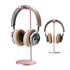 Support Casque Ecouteur Cintre Universel H01 pour Sony Xperia C3 Or Rose