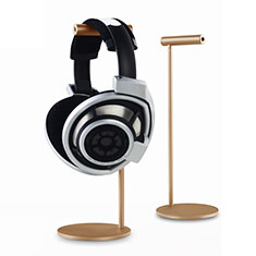 Support Casque Ecouteur Cintre Universel pour Sony Xperia C3 Or