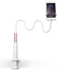 Support de Bureau Support Smartphone Flexible Universel Pliable Rotatif 360 T19 pour Samsung Galaxy S20 Plus Or Rose