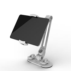 Support de Bureau Support Tablette Flexible Universel Pliable Rotatif 360 H02 pour Samsung Galaxy Tab Pro 8.4 T320 T321 T325 Blanc