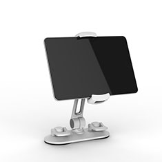 Support de Bureau Support Tablette Flexible Universel Pliable Rotatif 360 H11 pour Samsung Galaxy Tab 3 8.0 SM-T311 T310 Blanc