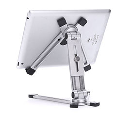 Support de Bureau Support Tablette Flexible Universel Pliable Rotatif 360 K19 pour Apple iPad Mini 5 (2019) Argent