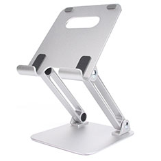 Support de Bureau Support Tablette Flexible Universel Pliable Rotatif 360 K20 pour Apple iPad 2 Argent