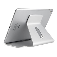 Support de Bureau Support Tablette Flexible Universel Pliable Rotatif 360 K21 pour Apple iPad 10.2 (2021) Argent