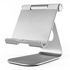 Support de Bureau Support Tablette Flexible Universel Pliable Rotatif 360 K23 pour Apple iPad 10.2 (2019) Argent