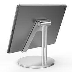 Support de Bureau Support Tablette Flexible Universel Pliable Rotatif 360 K24 pour Apple iPad 10.2 (2021) Argent