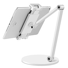 Support de Bureau Support Tablette Flexible Universel Pliable Rotatif 360 T04 pour Apple iPad Mini 6 Blanc