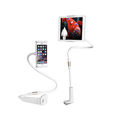 Support de Bureau Support Tablette Flexible Universel Pliable Rotatif 360 T30 pour Apple iPad 10.2 (2020) Blanc