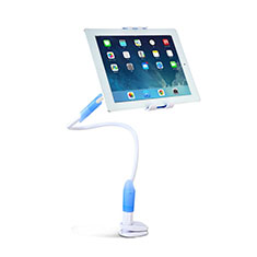 Support de Bureau Support Tablette Flexible Universel Pliable Rotatif 360 T41 pour Apple iPad Mini 5 (2019) Bleu Ciel