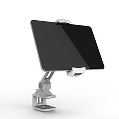 Support de Bureau Support Tablette Flexible Universel Pliable Rotatif 360 T45 pour Huawei Mediapad M3 8.4 BTV-DL09 BTV-W09 Argent