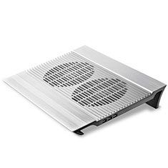 Support Ordinateur Portable Ventilateur de Refroidissement Radiateur Universel 9 Pouces a 16 Pouces M05 pour Apple MacBook Air 11 pouces Argent