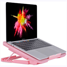 Support Ordinateur Portable Ventilateur de Refroidissement Radiateur Universel 9 Pouces a 16 Pouces M16 pour Apple MacBook Pro 13 pouces Rose