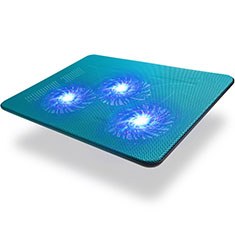 Support Ordinateur Portable Ventilateur de Refroidissement Radiateur Universel 9 Pouces a 17 Pouces L04 pour Apple MacBook Pro 15 pouces Bleu