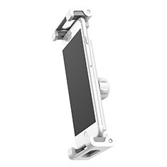 Support Telephone Universel Voiture Siege Arriere Pliable Rotatif 360 B02 pour Samsung Galaxy A91 Argent