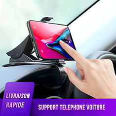 Support Telephone Voiture Support Clip Tableau de Bord Universel T02 pour Samsung Galaxy A01 SM-A015 Noir