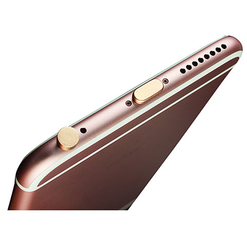 Bouchon Anti-poussiere Lightning USB Jack J02 pour Apple iPhone 5C Or