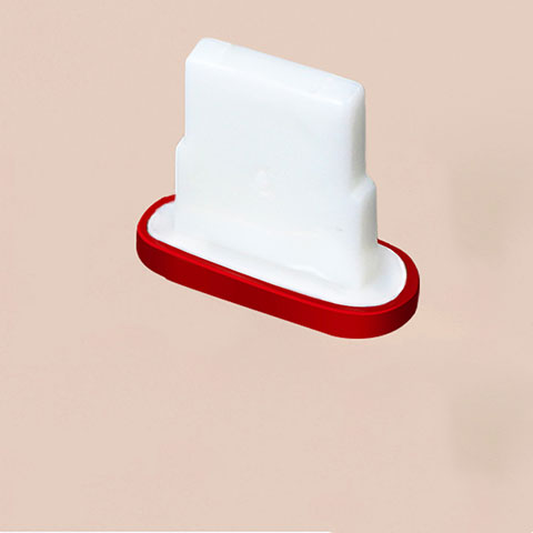 Bouchon Anti-poussiere Lightning USB Jack J07 pour Apple iPad New Air (2019) 10.5 Rouge