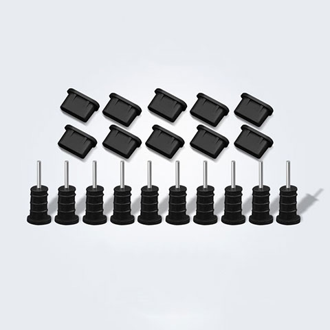 Bouchon Anti-poussiere USB-C Jack Type-C Universel 10PCS pour Apple iPad Pro 11 (2021) Noir