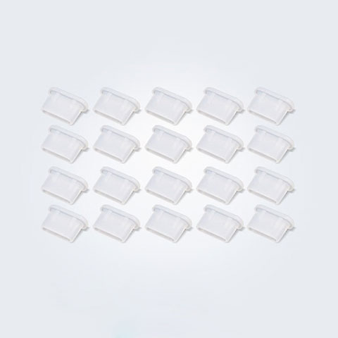 Bouchon Anti-poussiere USB-C Jack Type-C Universel 20PCS pour Apple iPad Air 5 10.9 (2022) Blanc