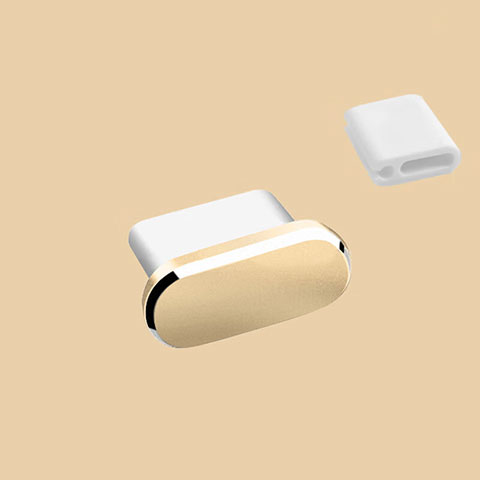 Bouchon Anti-poussiere USB-C Jack Type-C Universel H10 pour Apple iPad Air 5 10.9 (2022) Or