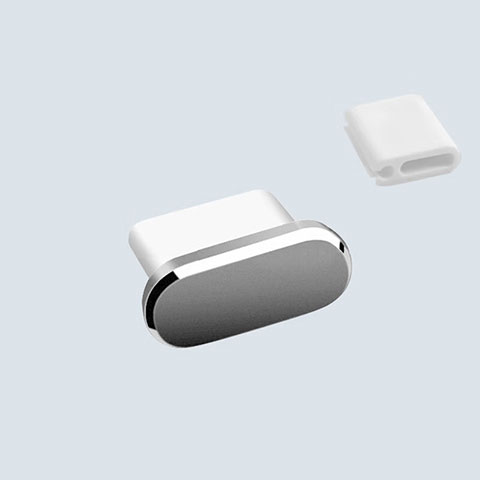 Bouchon Anti-poussiere USB-C Jack Type-C Universel H10 pour Apple iPad Pro 11 (2022) Gris Fonce