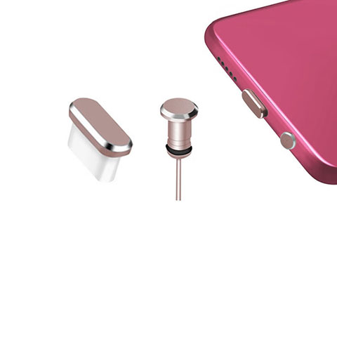 Bouchon Anti-poussiere USB-C Jack Type-C Universel H12 pour Apple iPhone 16 Or Rose