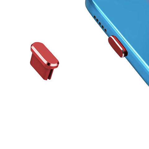 Bouchon Anti-poussiere USB-C Jack Type-C Universel H13 pour Apple iPad Pro 11 (2022) Rouge