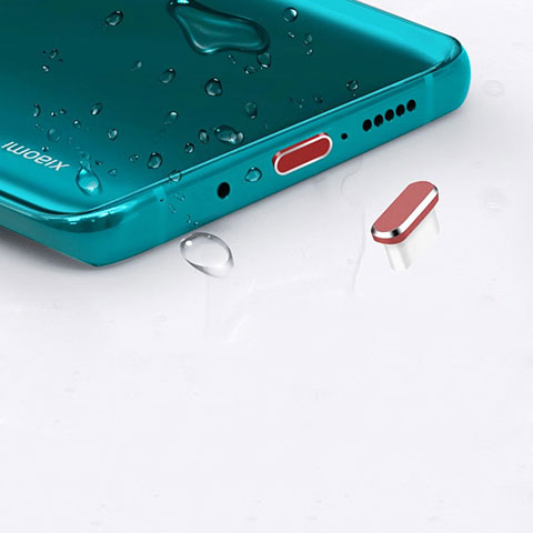 Bouchon Anti-poussiere USB-C Jack Type-C Universel H16 pour Apple iPad Air 5 10.9 (2022) Rouge