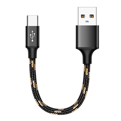 Cable Type-C Android Universel 25cm S04 pour Apple iPad Air 5 10.9 (2022) Noir