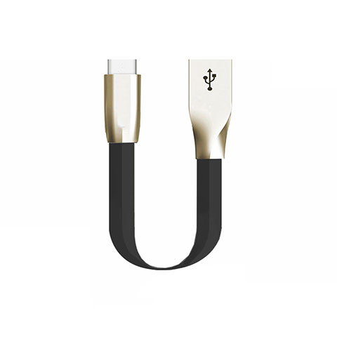 Cable Type-C Android Universel 30cm S06 pour Apple iPad Pro 12.9 (2021) Noir