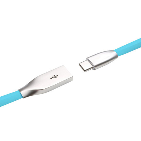 Cable Type-C Android Universel T03 Bleu Ciel