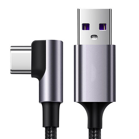 Cable Type-C Android Universel T07 pour Apple iPad Pro 12.9 (2021) Noir